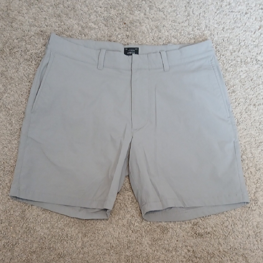 J. Crew Men's Gray Flat Front Shorts